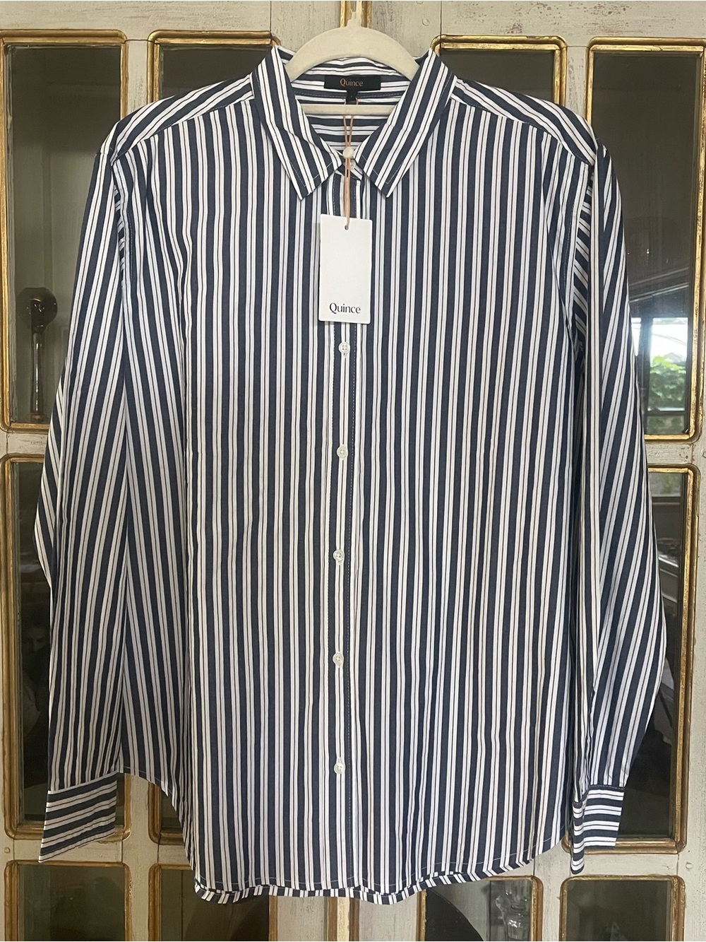 Quince - Long Sleeve Boyfriend Shirt - L - NWT